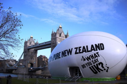 Tourism NZ – Rugby Ball, London