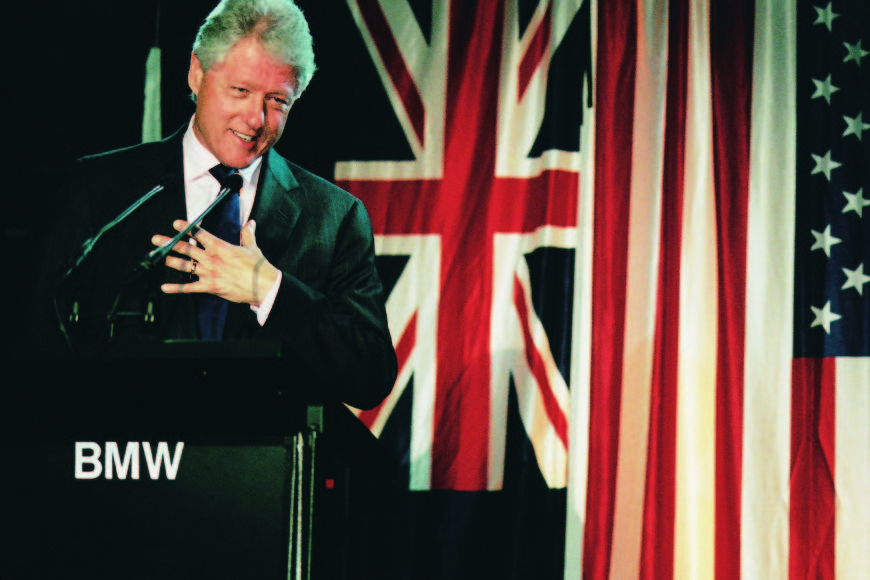 Bill Clinton @ Bmw 7 Series Car Launch